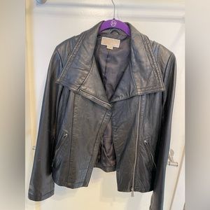 MICHAEL Michael Kors leather bomber jacket